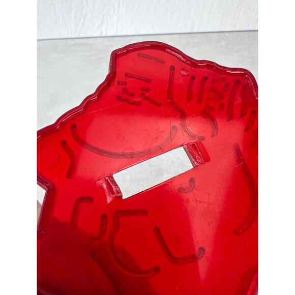 Vintage variety Santa Claus Cookie CuttersRed plastic lot of 7 - Picture 7 of 9